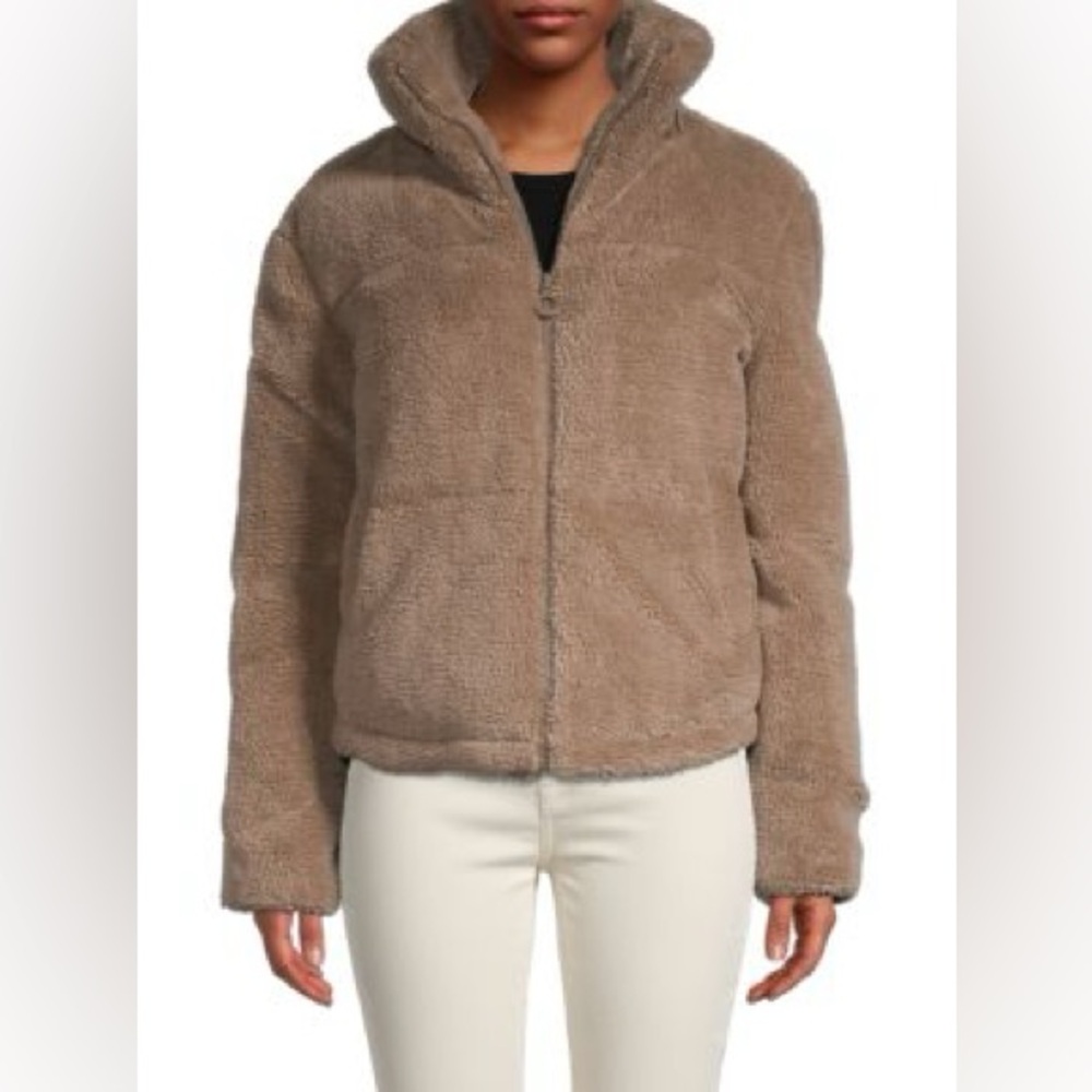 NWT Faux Fur Puffer Jacket